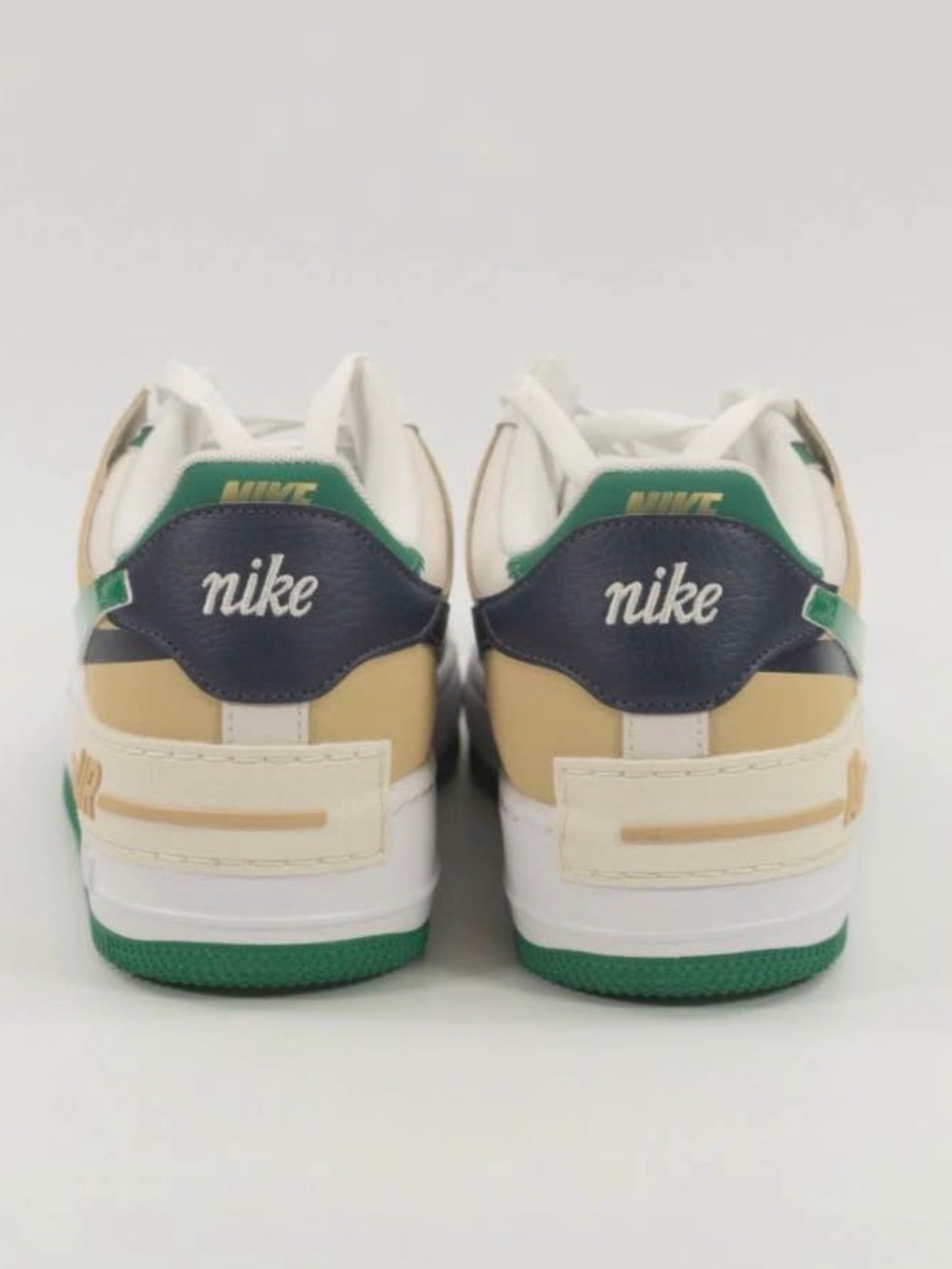 NWT Nike Women’s Air Force 1 Shadow in White Malachite Sesame